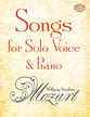 Songs for Solo Voice and Piano Vocal Solo & Collections sheet music cover